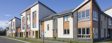 Completed properties at Ferry Village
